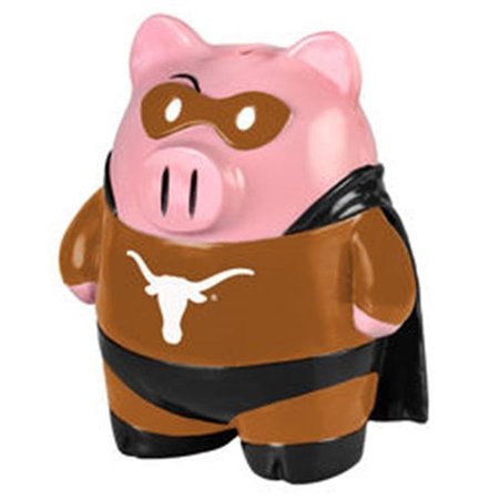 FOREVER COLLECTIBLES Texas Longhorns Piggy Bank - Large Stand Up Superhero 8784955451